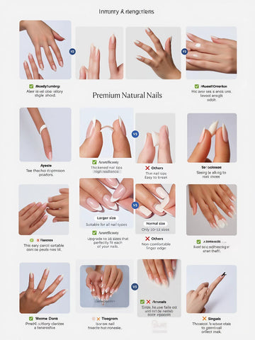 Glossy Pearl Almond Press On Nails