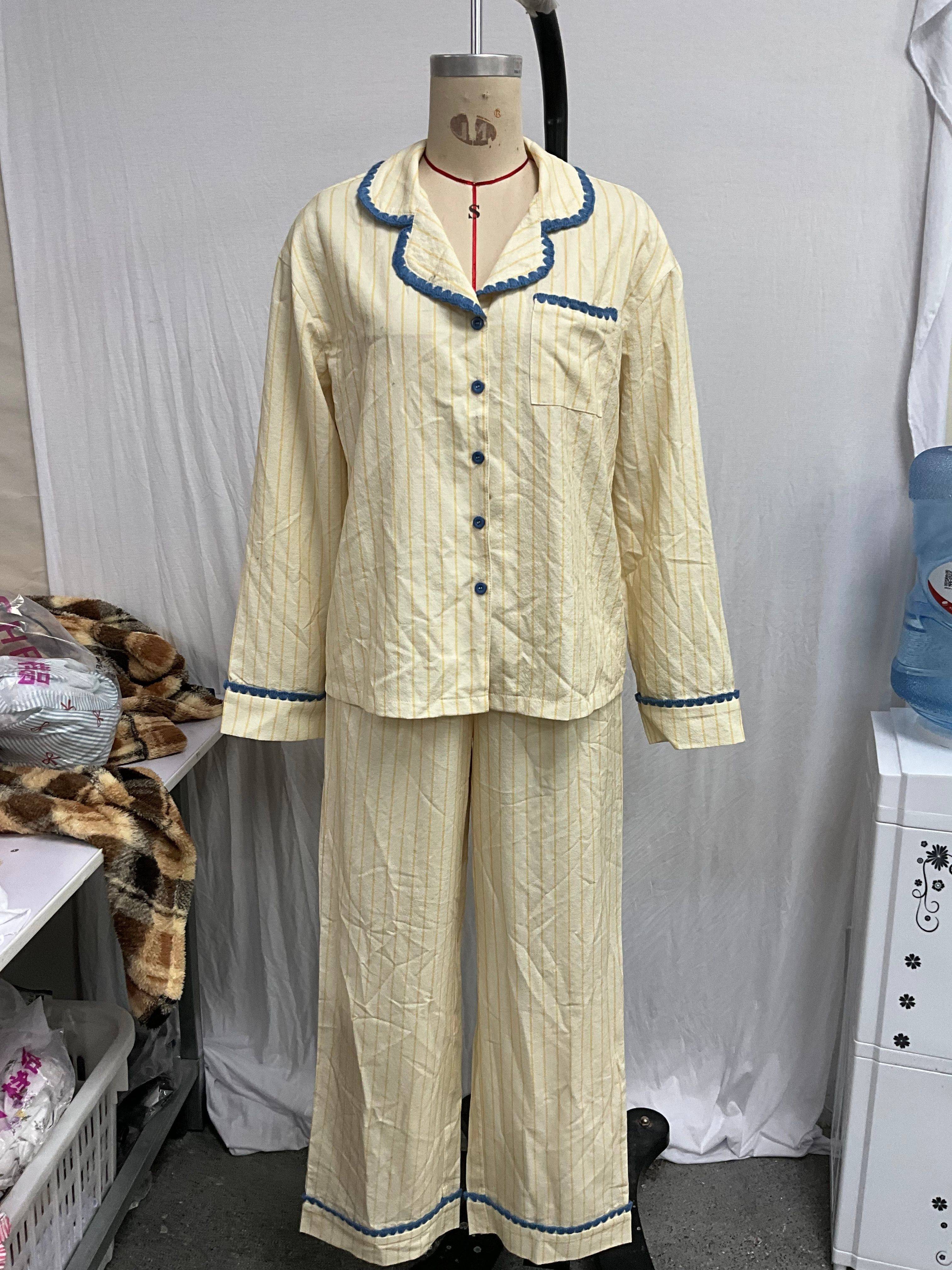 Soft Striped Cotton Pajama Set