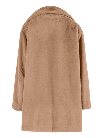 Cozy Soft Plush Faux Fur Coat