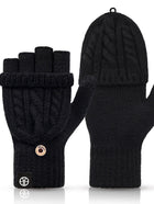 Convertible Thermal Knit Winter Gloves