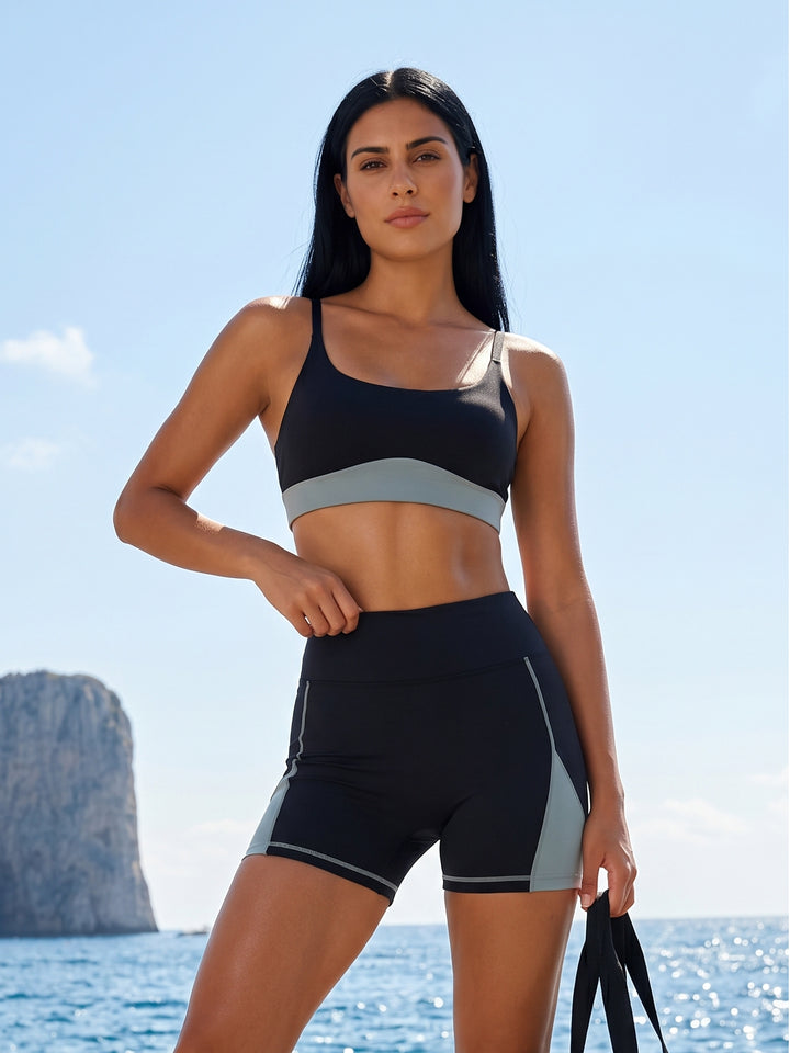 Seamless High Waisted Yoga Short Set