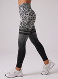 Seamless High Waisted Leopard Yoga Leggings