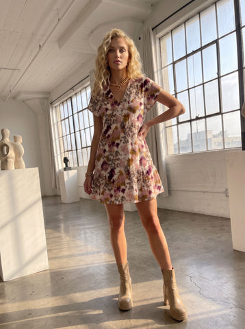 Mahlet B's Abstract Splatter Print Mini Dress