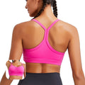 Ruched Racerback Workout Sports Bra