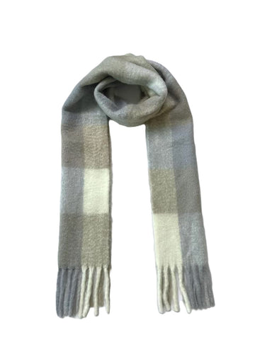 Cozy Plaid Brushed Winter Scarf