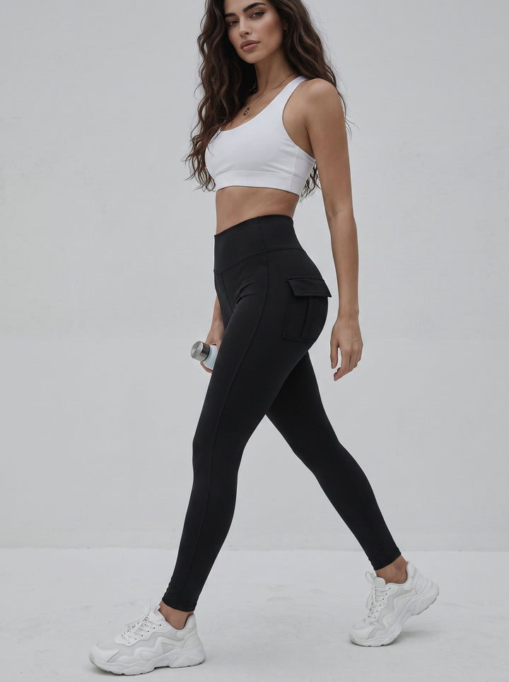 High Waisted Butt Lifting Cargo Leggings