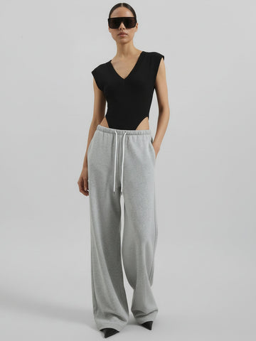 Cotton Barrel Leg Pants