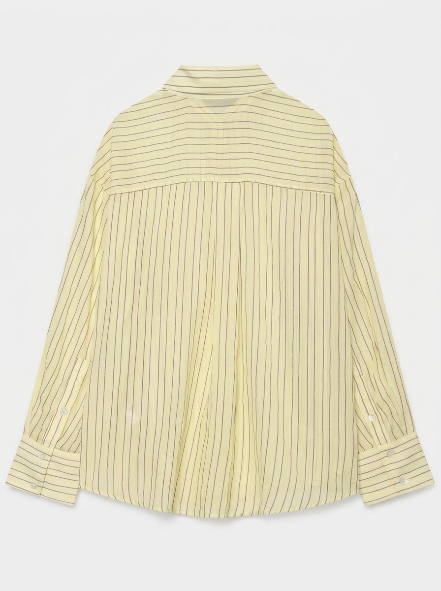 Oversized Striped Button Down Shirt