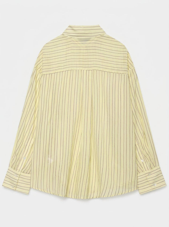 Oversized Striped Button Down Shirt