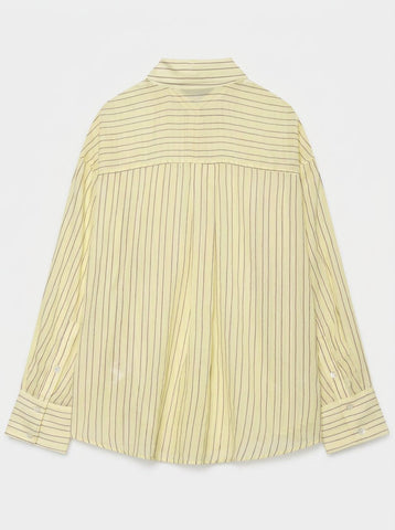 Oversized Striped Button Down Shirt