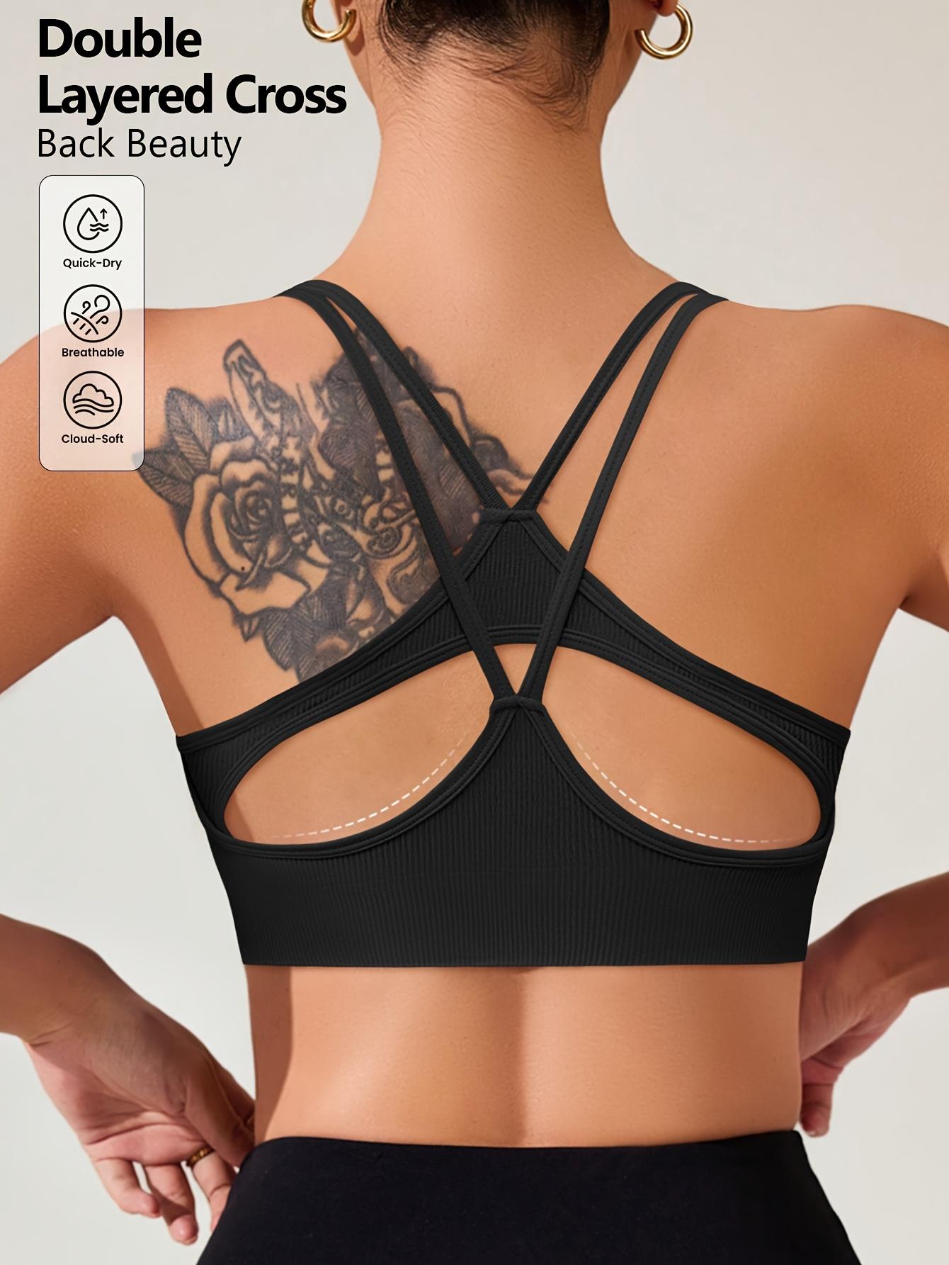 Ribbed Seamless High Impact Sports Bra