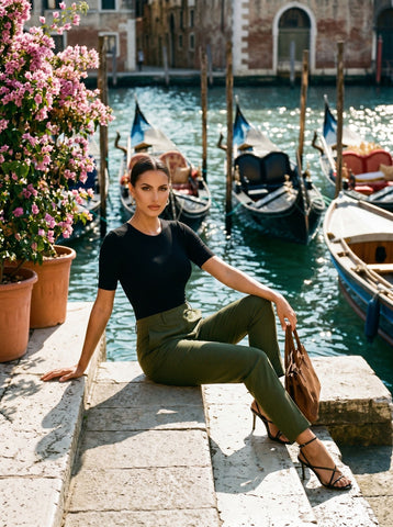 Round Neck Short Sleeve Bodysuit