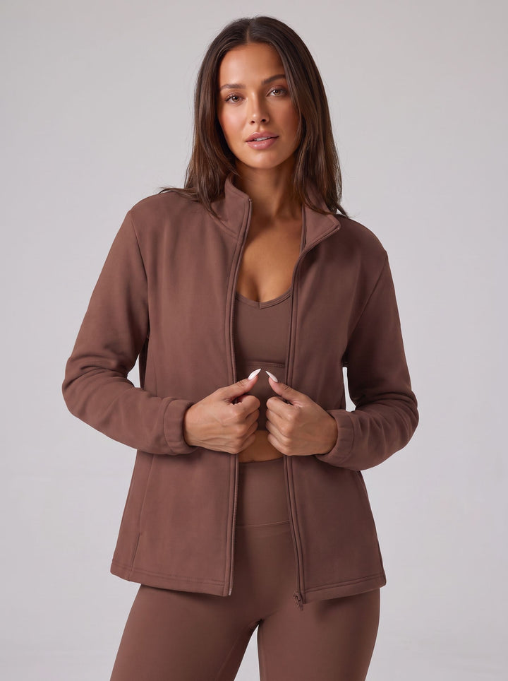 Cozy Fleece Full Zip Sports Fleece-Lined Jacket