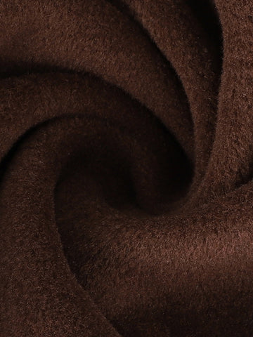 Faux Fur Trim Belted Coat