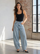 High Waisted Baggy Wide Leg Jeans