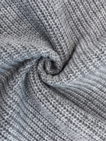 Ribbed Tie Front Knit Sweater