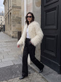 Fluffy Shaggy Faux Fur Coat