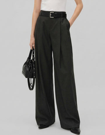 Front Pleated Relaxed Pants