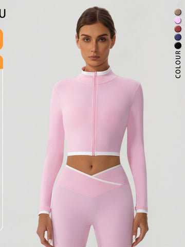 Seamless Slim Fit Cropped Jacket