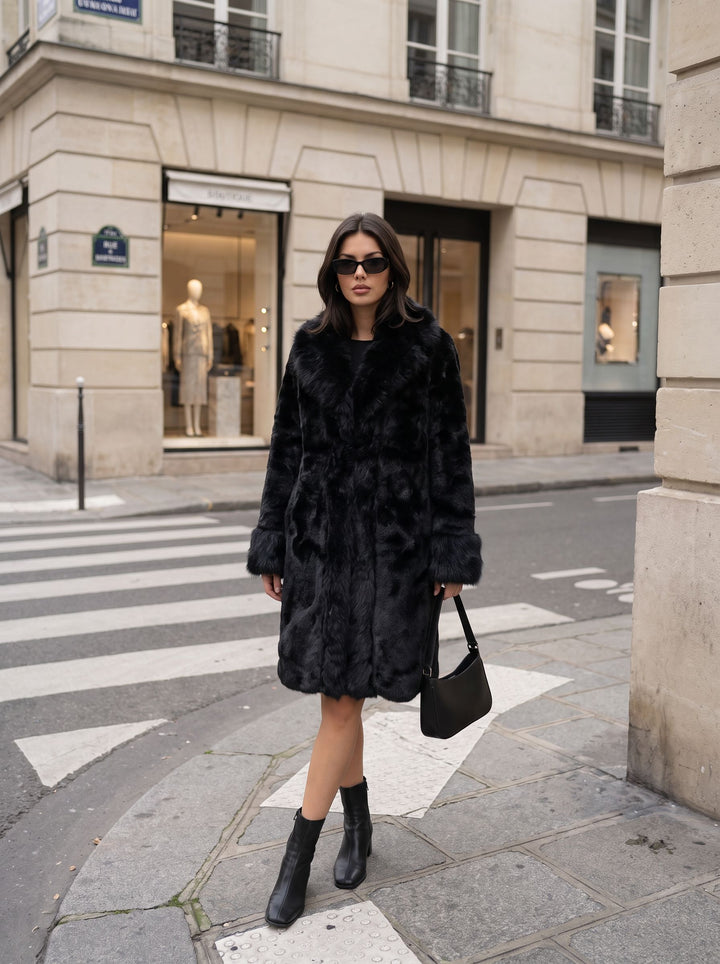 Luxury Plush Faux Fur Coat
