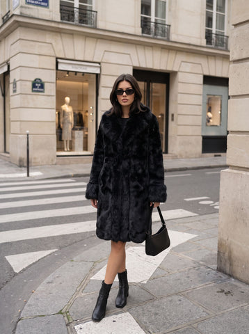 Luxury Plush Faux Fur Coat