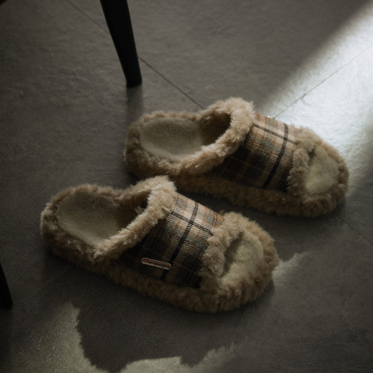 Ultra Plush Cozy Plaid Slippers