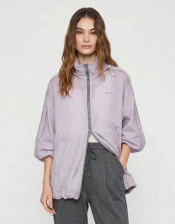 Hooded Zipper Loose Coat