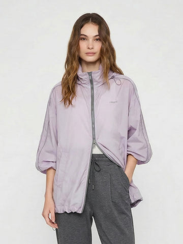 Hooded Zipper Loose Coat