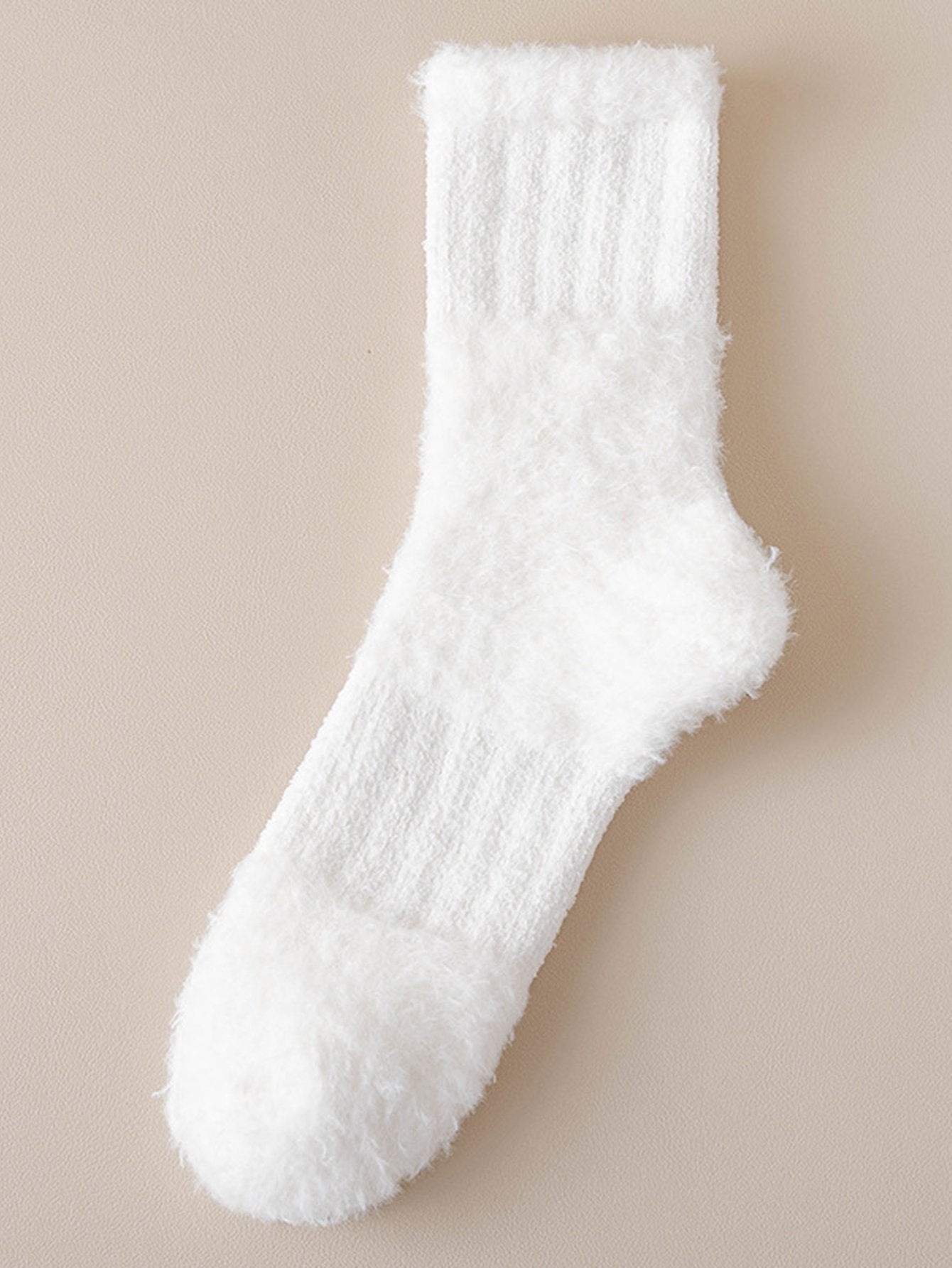 Cozy Fuzzy Plush Crew Socks