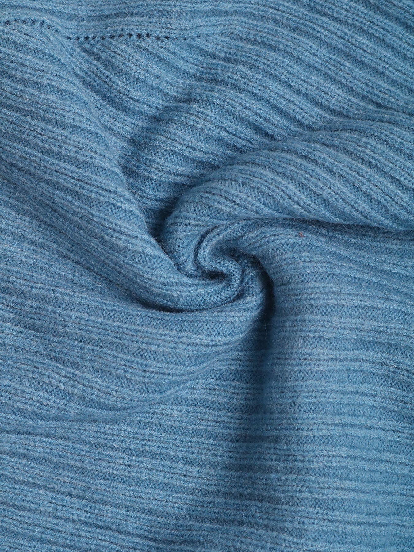 Ribbed Knit Zip Up Jacket