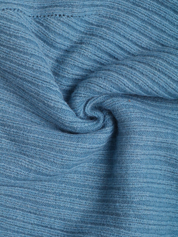 Ribbed Knit Zip Up Jacket