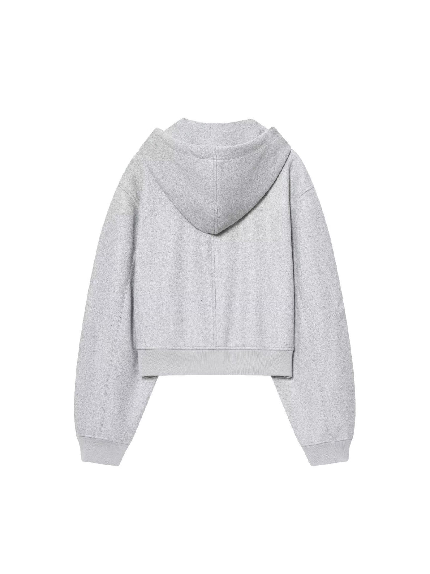 Cozy Cropped Zip Up Hoodie