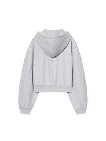 Cozy Cropped Zip Up Hoodie