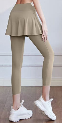 High Waisted Skirted Yoga Leggings