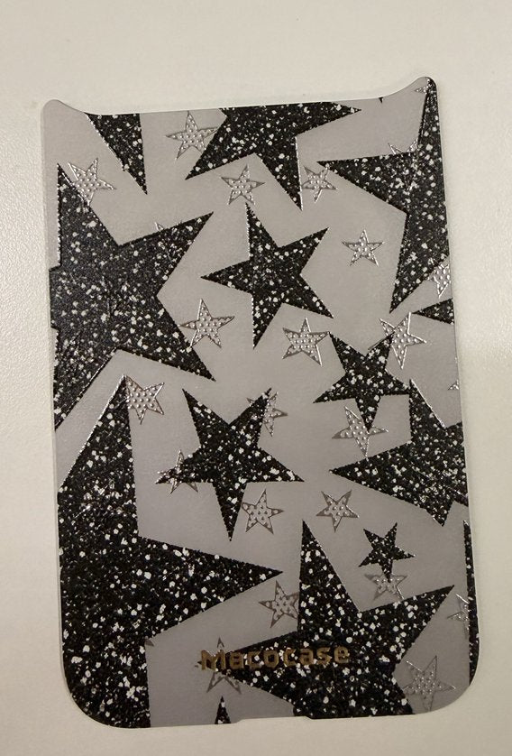 Black Glitter Star Pattern Phone Case