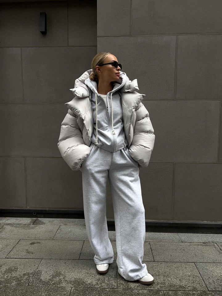 Oversized Shiny Puffer Jacket