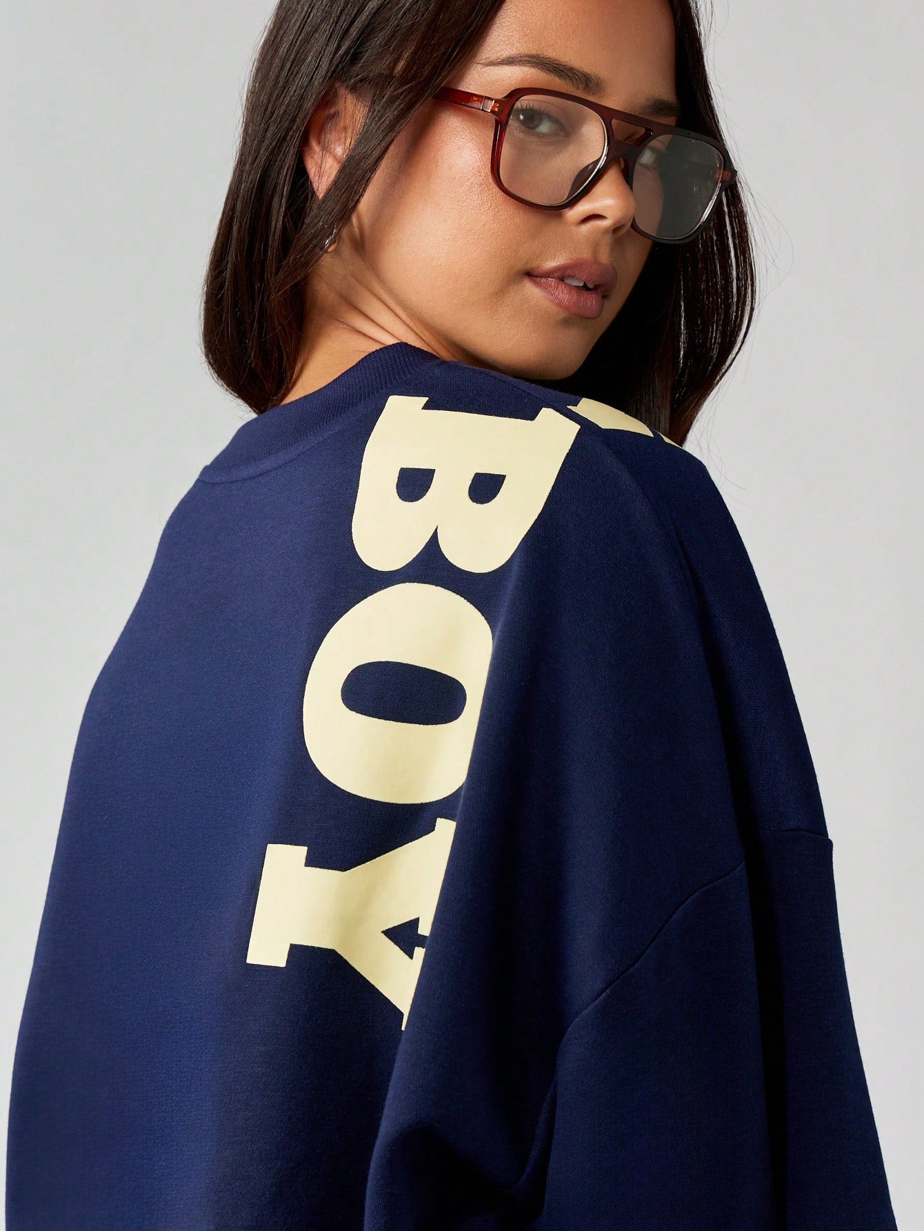 Oversized Graphic Play Print Sweatshirt