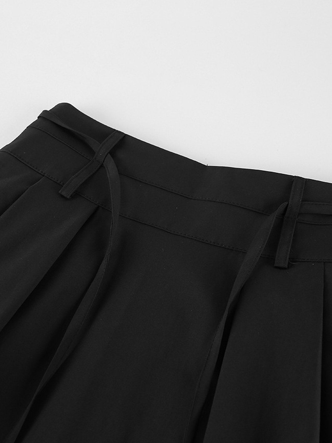 High Waisted Pleated Maxi Skirt