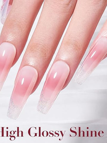Sheer Nude Pink Gel Nail Polish