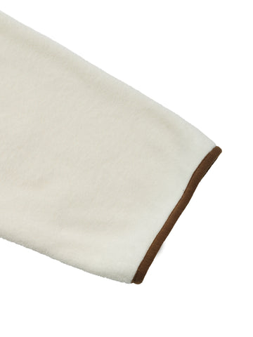 Cozy Contrast Trim Fleece Jacket