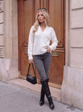 Cozy Shawl Collar Pullover Sweater