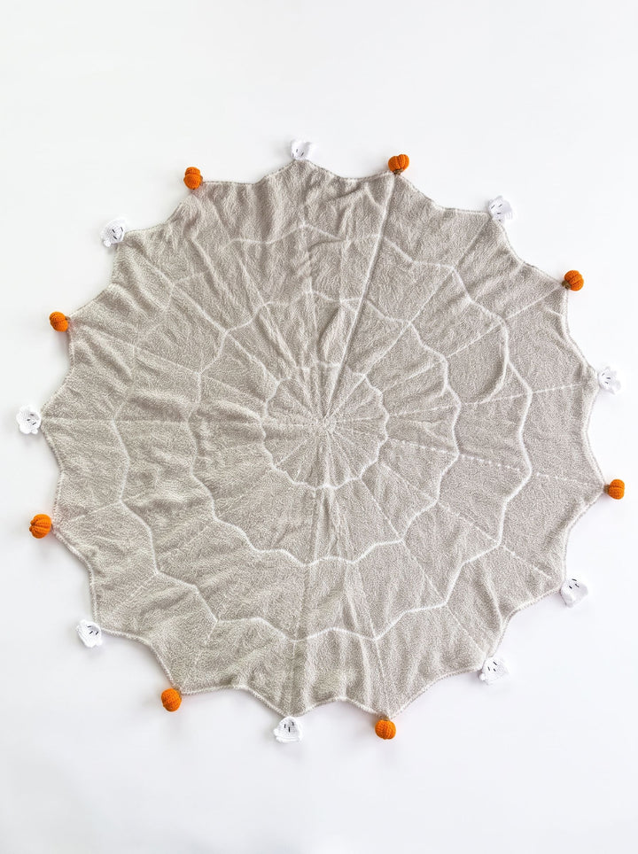 Cozy Spooky Spider Web Throw Blanket