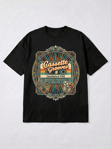 Vintage Retro Cassette Graphic T-Shirt