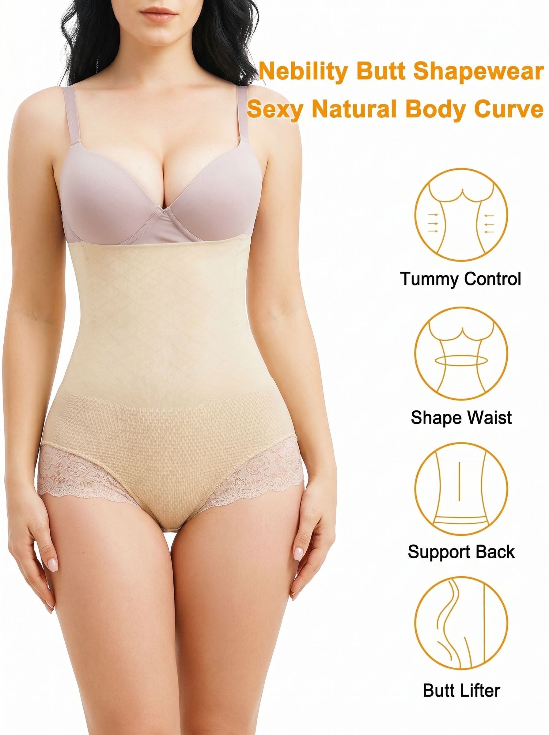 Seamless Tummy Control Shapewear Bodysuit