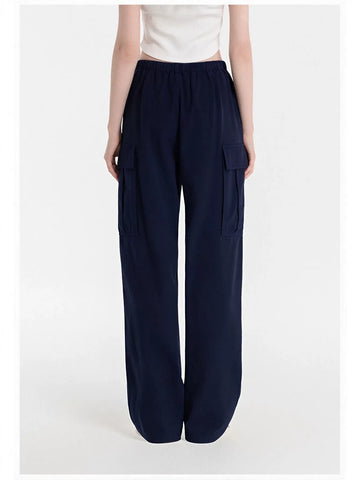 Graphic Patch High Waisted Cargo Pants