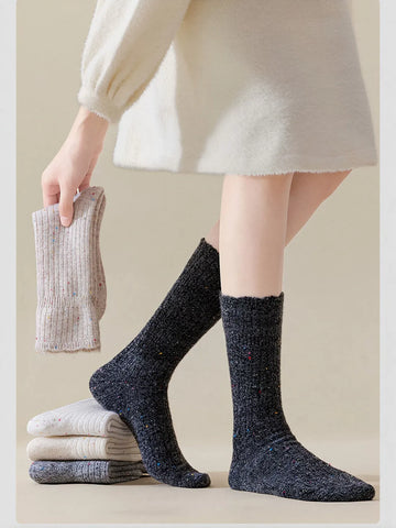 Cozy Soft Ribbed Confetti Socks