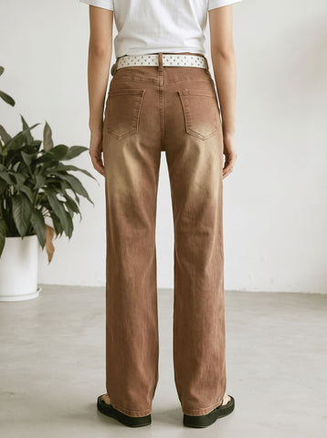 Vintage Brown High Waisted Jeans