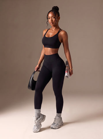 Seamless High Waisted Workout Legging Set