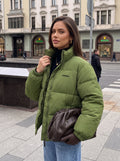 Oversized Stand Collar Puffer Jacket