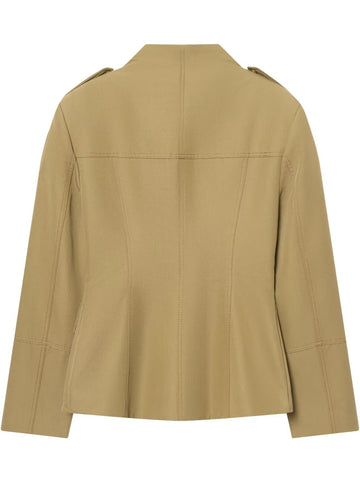 Tailored Military Style Utility Trench Jacket